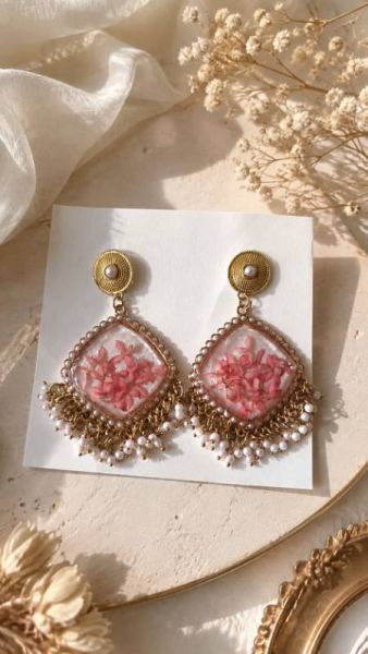 Handcrafted Earings - Luxury Epoxy Resin Art by Divine Poured